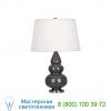 Cr32x small triple gourd table lamp with metal base robert abbey, настольная лампа