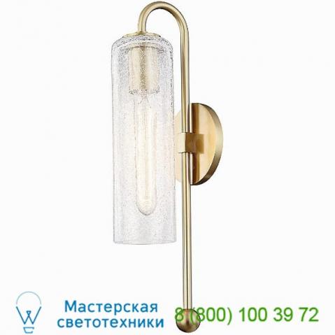 Skye wall sconce h222101-agb mitzi - hudson valley lighting, настенный светильник