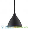 Agnes pendant light (matte black/gild interior/small) - open box visual comfort, светильник