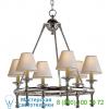 Classic mini ring chandelier visual comfort sl 5814an-np, светильник