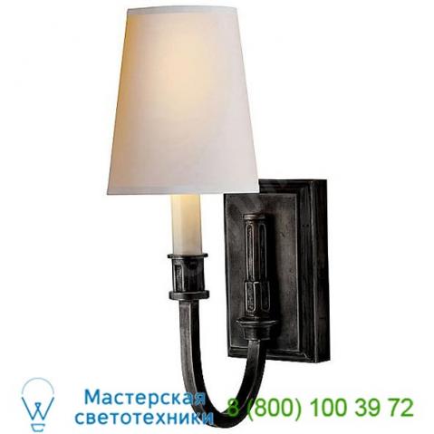 Modern library wall light tob 2327bz-np visual comfort, настенный светильник