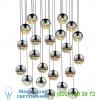 Sonneman lighting 2918. 01-sml grapes 24 light led round multipoint pendant, светильник