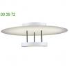 2409. 03 sonneman lighting chromaglo bright white round reflector led semi flush mount, подвесной