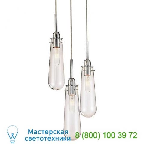 Teardrop light pendant light (clear/pl chr/3 lts) - openbox  sonneman lighting, светильник