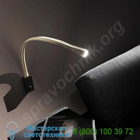 Flexiled leather wall light acam. 000890 contardi lighting, бра