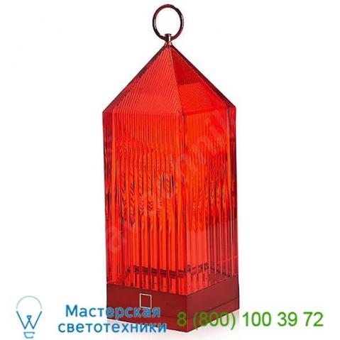 Lantern led lamp kartell 9335/b4, настольная лампа