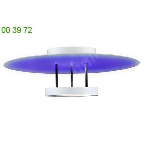2609. 03 chromaglo spectrum round reflector led semi flush mount sonneman lighting, подвесной