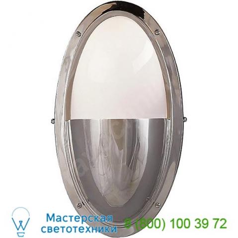 Tob 2209bz-wg visual comfort pelham oval wall sconce, настенный светильник