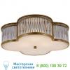 Basil flush mount ceiling light with clear glass rods visual comfort ah 4014gm/cg-fg, светильник