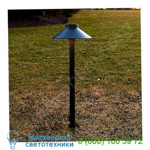 Mini tiki led 12v area light 6042-27bk wac lighting, светильник для садовых дорожек