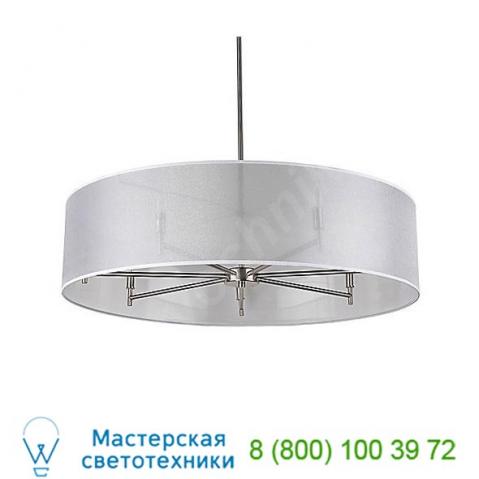 9070bn-wht lights up! Walker 7-arm drum chandelier, светильник