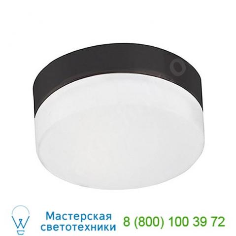 Single led round flush mount ceiling light (black/small) - open box return kuzco lighting