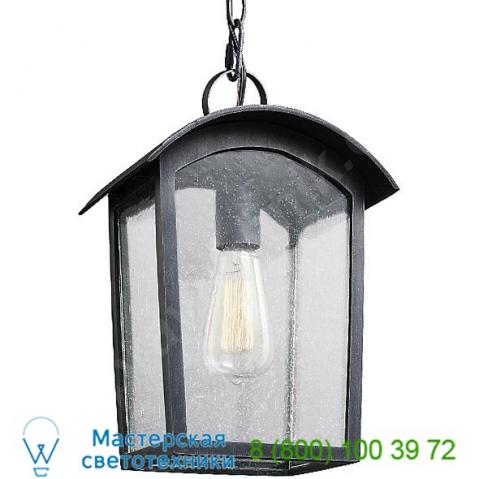 Ol13309ablk hodges outdoor pendant light feiss, уличный потолочный светильник