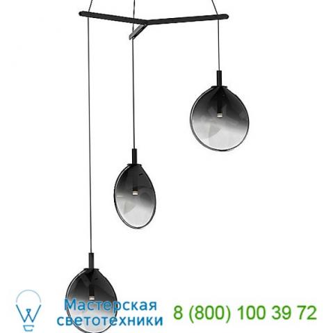 Cantina large 3-light tri-spreader led pendant light 2995. 25c-sml sonneman lighting, светильник