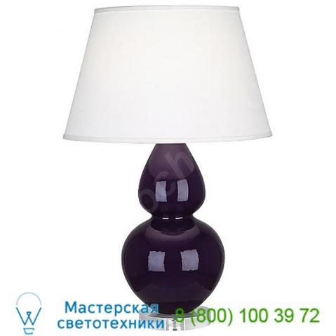 Double gourd lucite table lamp - large robert abbey a606, настольная лампа