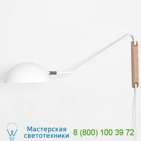 Swing dome wall light (white/small/plug in) - open box ob-sdl-30-wht andrew neyer, опенбокс