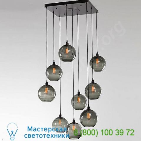 Hammerton studio terra square multi light pendant light chb0047-09-fb-oa-c01-e2, подвесной