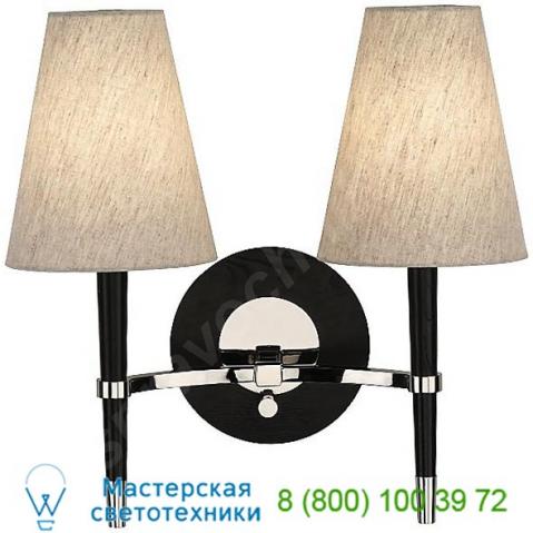 Ventana double wall sconce robert abbey 771, настенный светильник бра