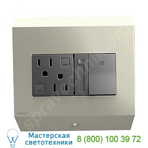 Control box with paddle dimmer and 15a gfci legrand adorne apcb6tm2, светильник