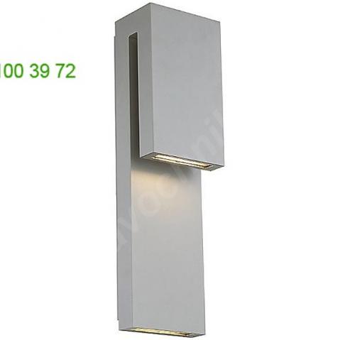 Modern forms double down outdoor wall sconce ws-w13718-bk, уличный настенный светильник