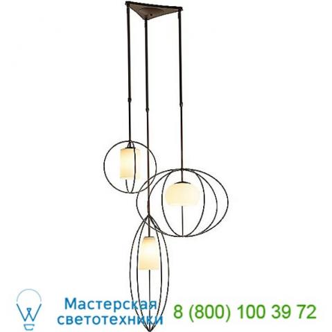 136330-1067 hubbardton forge treble multipoint pendant light, светильник