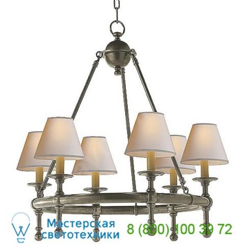 Classic mini ring chandelier sl 5814an-np visual comfort, светильник