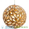 Floral pendant light flo-0800-nat-whi david trubridge, светильник