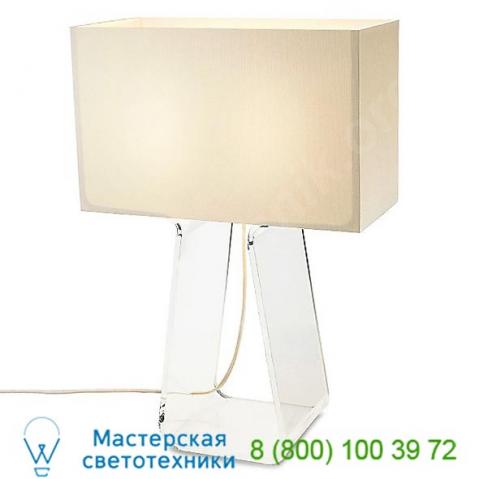 Tube top table lamp tt 14 wht/clr pablo designs, настольная лампа
