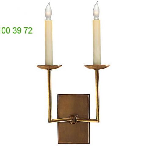 Visual comfort ob-sl 2866hab right angle wall light (hand-rubbed antique brass/2) - open box return