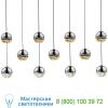 Grapes 11 light led rectangular multipoint pendant 2922. 01-lrg sonneman lighting, светильник