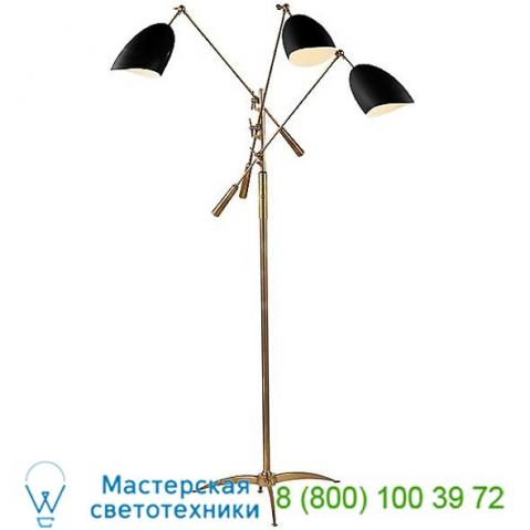 Arn 1009hab-blk sommerard triple arm floor lamp visual comfort, светильник