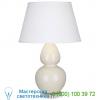 Double gourd lucite table lamp - large (bone/pearl)-open box ob-a673x robert abbey, опенбокс