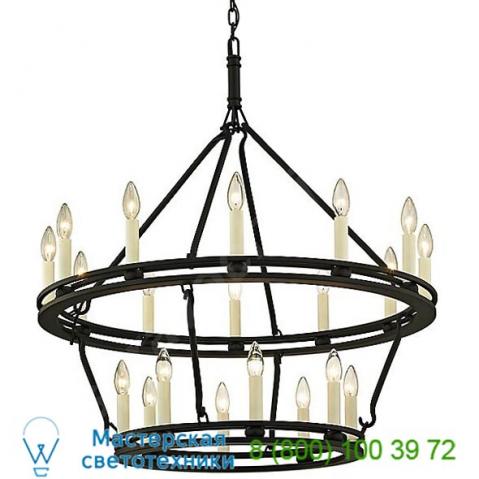 Troy lighting f6238 sutton tiered chandelier, светильник