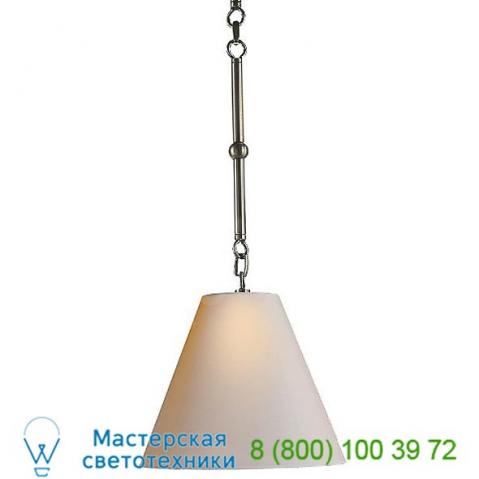 Visual comfort tob 5089an-an goodman antique nickel mini pendant, светильник