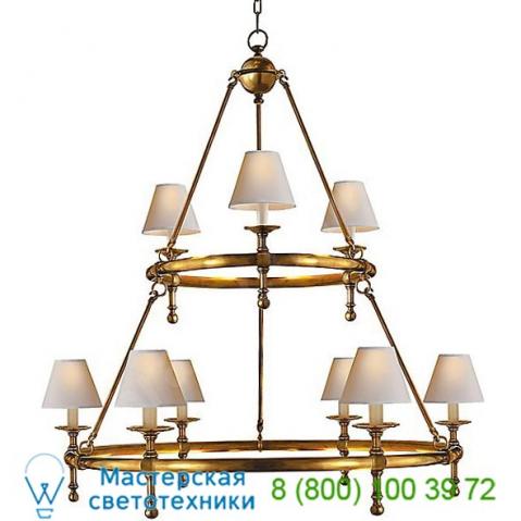 Visual comfort sl 5813an-np classic two-tier ring chandelier, светильник