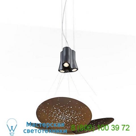 F46a05a76 lens triple pendant light fabbian, светильник