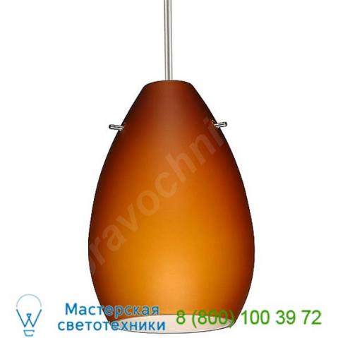 Besa lighting pera 6 pendant (amber matte/satin nickel) - open box return, светильник