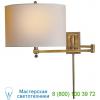 Hudson swing arm wall sconce visual comfort tob 2204an-np, бра