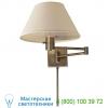 Classic swing arm wall sconce with linen shade visual comfort 92000d an-l, бра