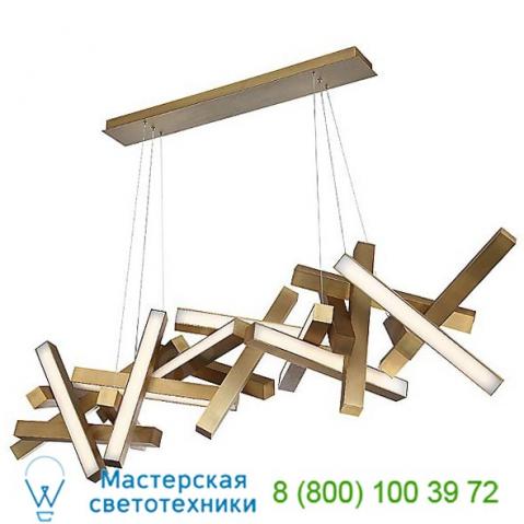 Modern forms pd-64872-ab chaos linear suspension light, светильник