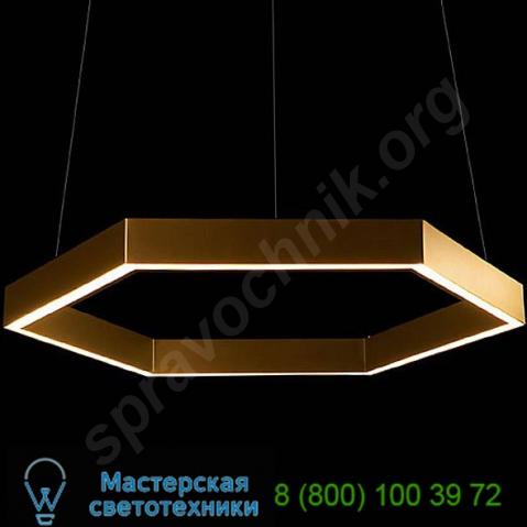 Resident hex 750 brass pendant light, светильник