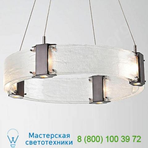 Hammerton studio chb0042-24-fb-bg-ca1-l1 parallel ring led chandelier, светильник