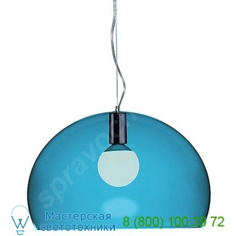 Fl/y pendant light (petroleum blue/medium) - open box return kartell ob-9031/k1, опенбокс