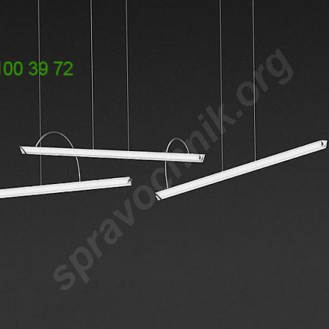 Halo lineal triple led pendant light vibia, светильник