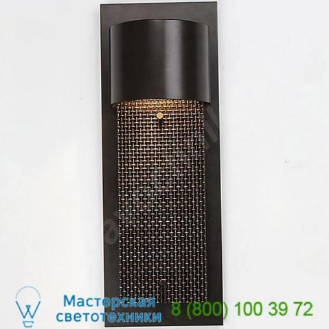 Hammerton studio odb0031-19-ag-m1-g1 mesh outdoor short panel wall sconce, уличный настенный