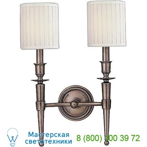 Hudson valley lighting abington 2 light wall sconce 4902-pn, настенный светильник бра