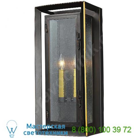 Urbandale 2 light outdoor wall sconce ol13801anbz/pbb feiss, уличный настенный светильник