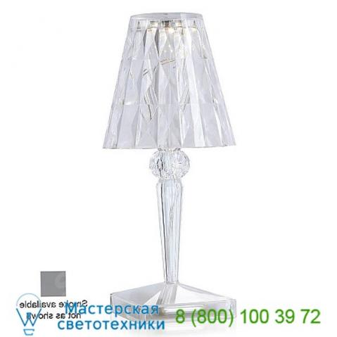 Ob-9140/fu battery led table lamp (smoke) - open box return kartell, опенбокс