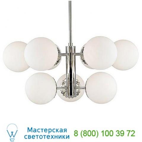 Mitzi - hudson valley lighting h193809-agb paige 6-light chandelier, светильник