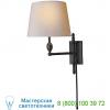 Tob 2202bz-np paulo pivoting wall sconce visual comfort, встраиваемый в стену светильник
